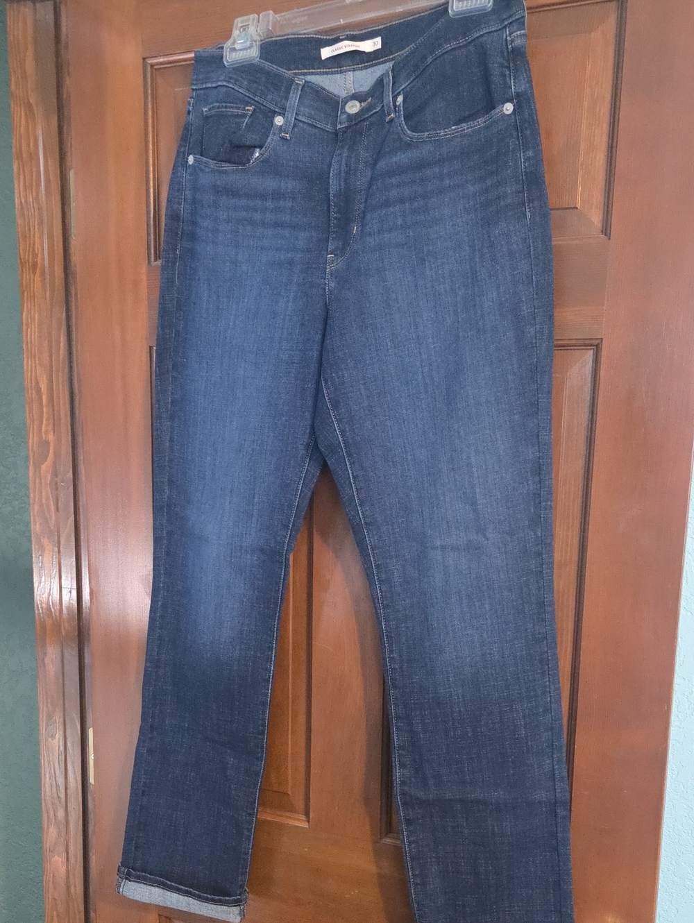 Levi's Dark Blue Straight Leg Women's Jeans